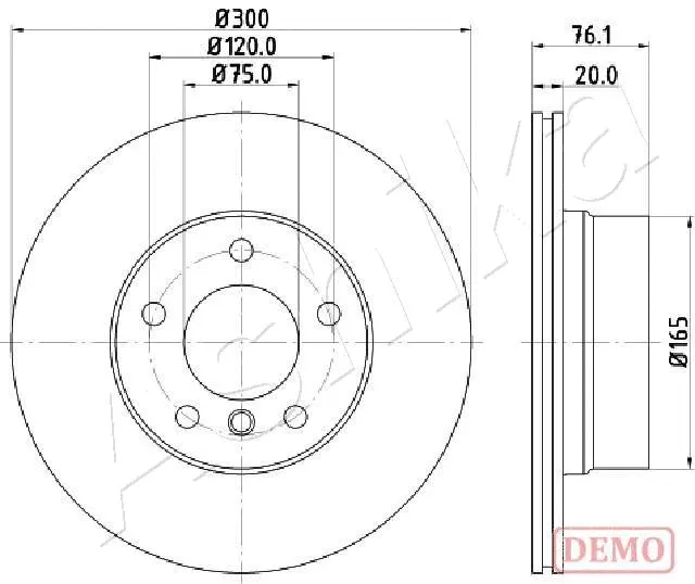 Brake Disc (61-00-0136C)