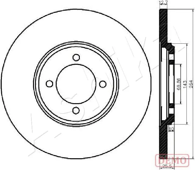 Brake Disc (61-00-0318C)