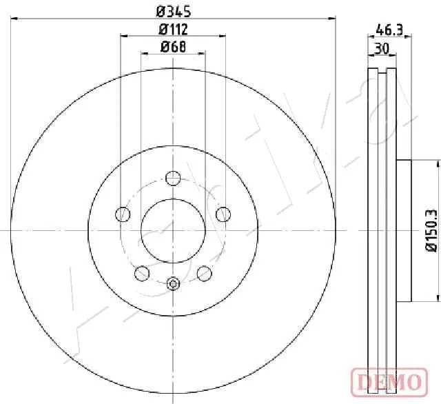 Brake Disc (60-00-0912C)