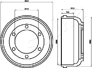Brake Drum (56-00-0317)