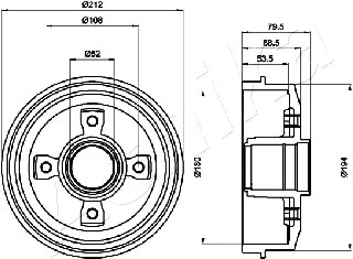 Brake Drum (56-00-0612)