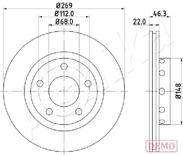 Brake Disc (61-00-0913C)