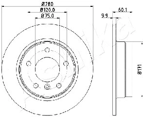 Brake Disc (61-00-0107)