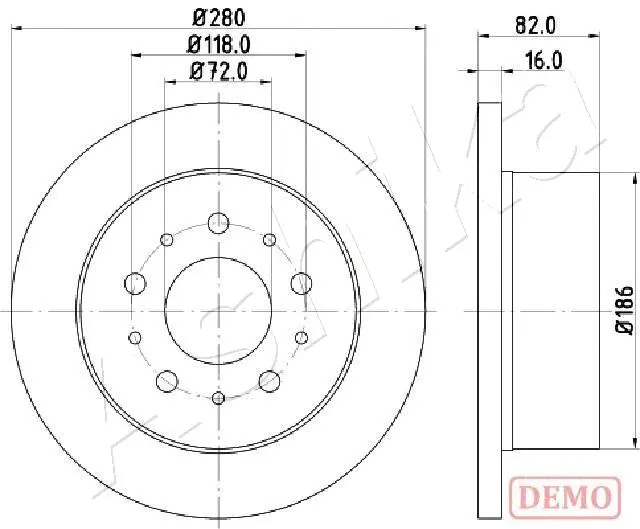 Brake Disc (61-00-0216C)