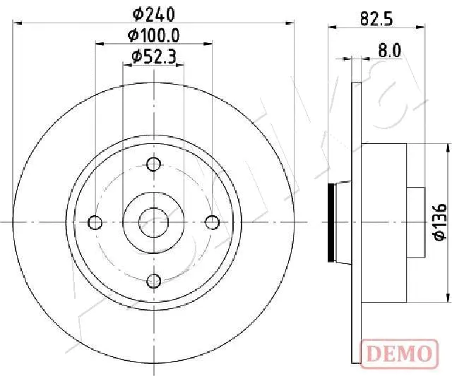 Brake Disc (61-00-0712C)