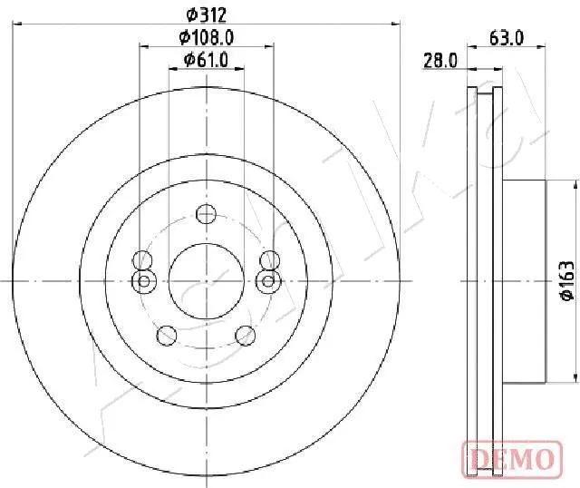 Brake Disc (60-00-0701C)