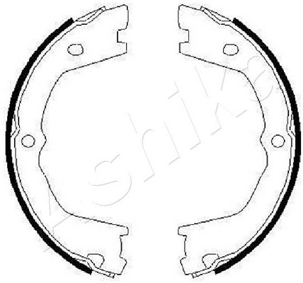 Brake Shoe Set, parking brake (55-00-0232)