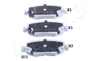 Brake Pad Set, disc brake (51-00-011)