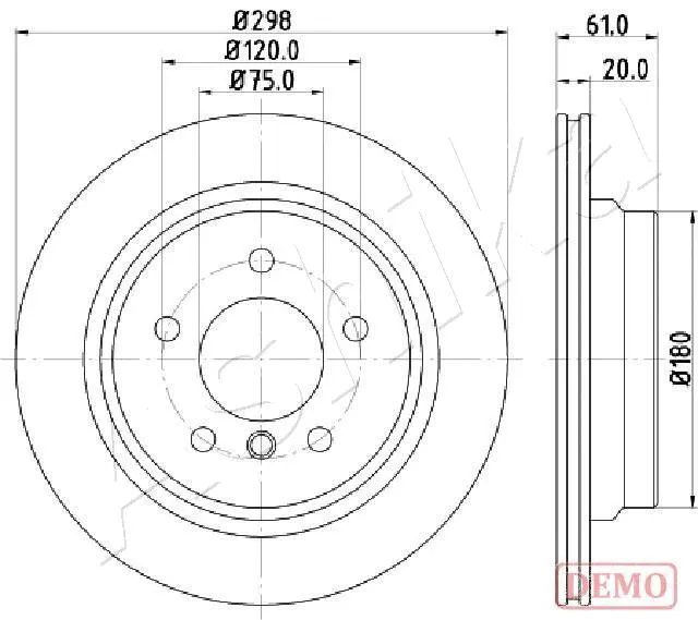 Brake Disc (61-00-0122C)