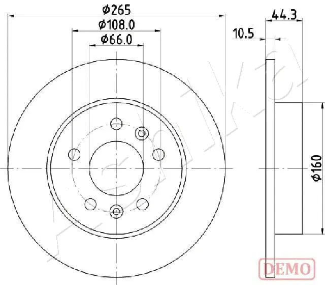 Brake Disc (61-00-0707C)