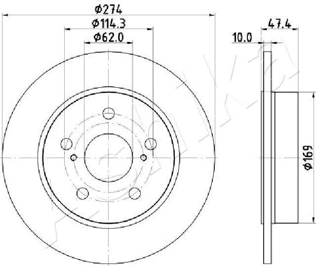Brake Disc (61-02-274C)