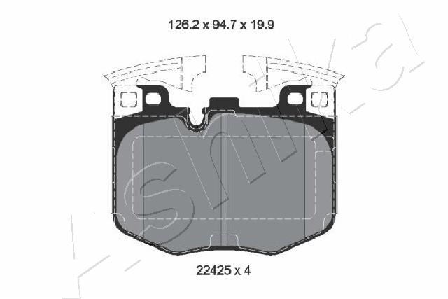 Brake Pad Set, disc brake (50-02-2029)