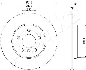 Brake Disc (61-00-0108)
