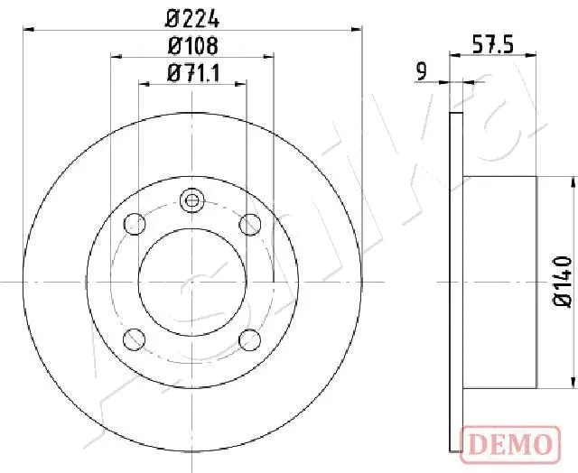 Brake Disc (61-00-0614C)