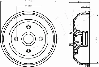 Brake Drum (56-00-0406)