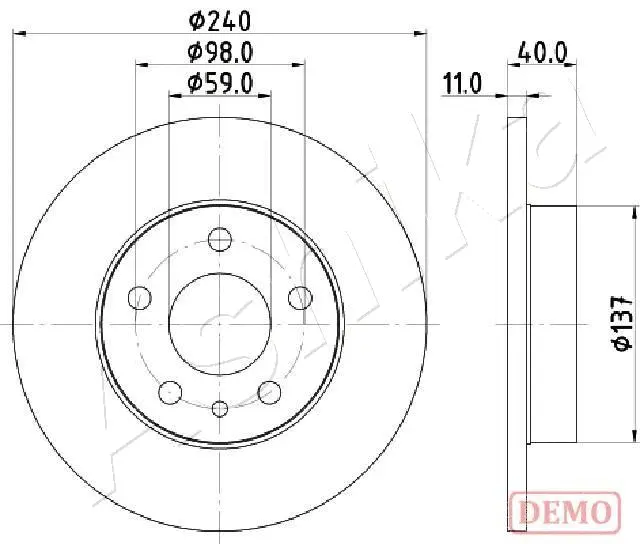 Brake Disc (61-00-0209C)