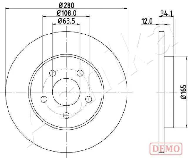 Brake Disc (61-00-0309C)