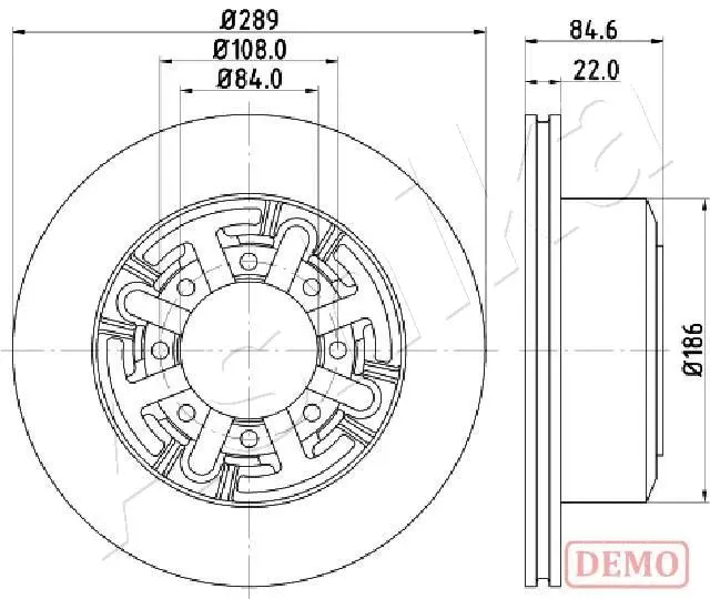 Brake Disc (61-00-0222C)