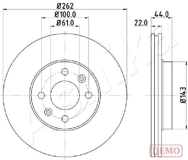 Brake Disc (60-00-0709C)