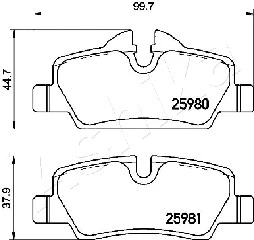 Brake Pad Set, disc brake