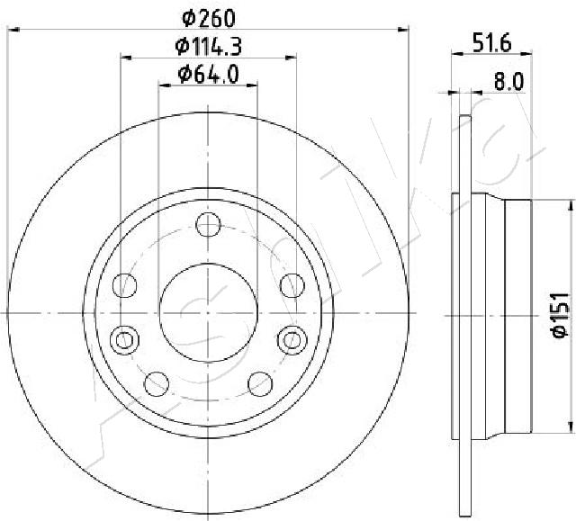 Brake Disc (61-01-135C)