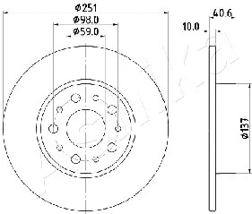 Brake Disc (61-00-0211)