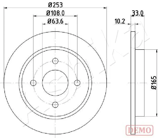 Brake Disc (61-00-0303C)