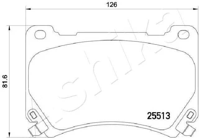 Brake Pad Set, disc brake (50-0H-H29)