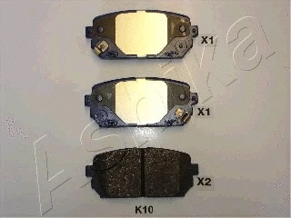 Brake Pad Set, disc brake (51-0K-K10)