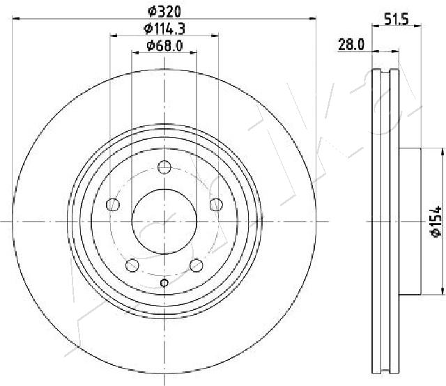 Brake Disc (60-03-368C)