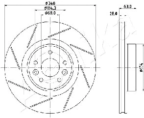 Brake Disc (60-00-0717)