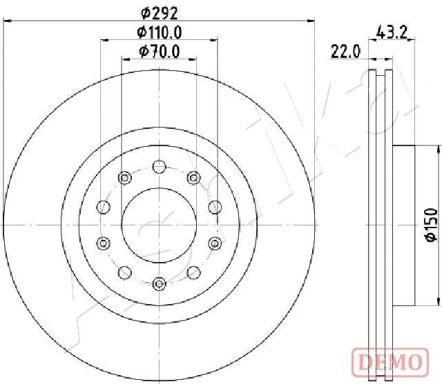 Brake Disc (61-00-0205C)