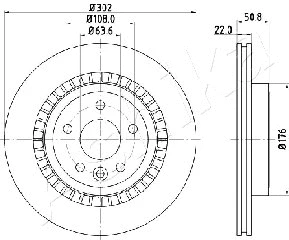 Brake Disc (61-00-0325)