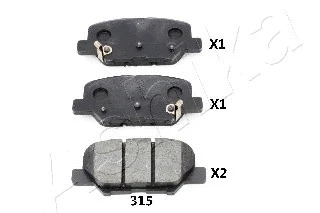 Brake Pad Set, disc brake (51-03-315)