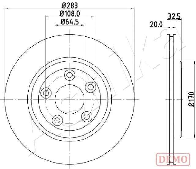 Brake Disc (61-00-0315C)