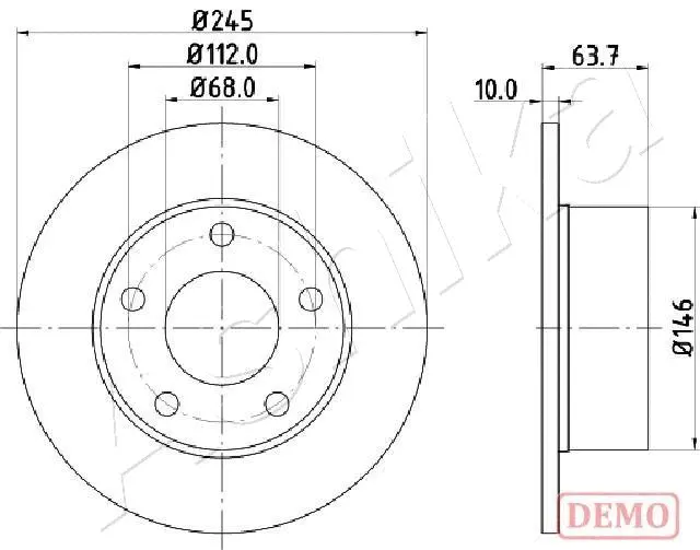 Brake Disc (61-00-0912C)