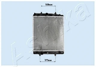 Radiator, engine cooling (RDA033069)