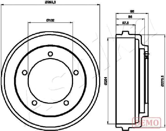 Brake Drum (56-00-0316C)
