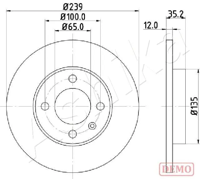 Brake Disc (60-00-0938C)