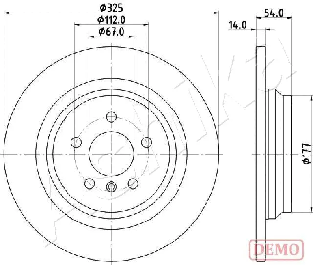 Brake Disc (61-00-0521C)