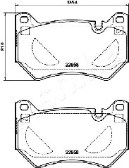 Brake Pad Set, disc brake (50-00-0962)