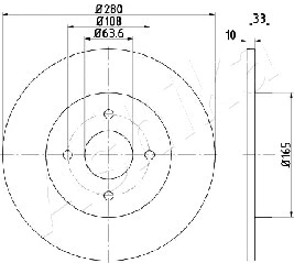 Brake Disc (61-00-0304)