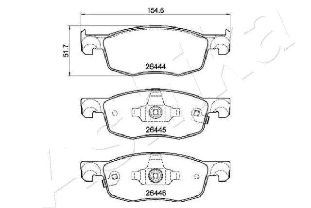 Brake Pad Set, disc brake (50-02-2028)