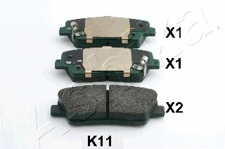 Brake Pad Set, disc brake (51-0K-K11)