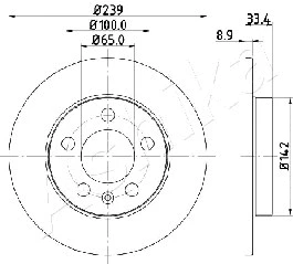 Brake Disc (61-00-0933)