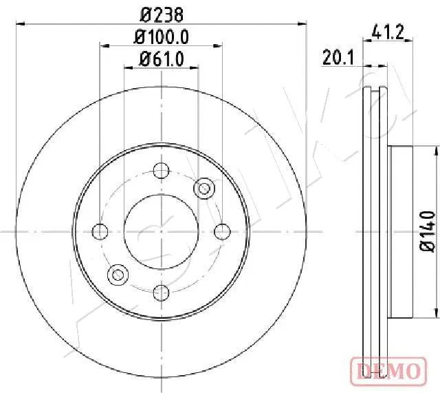 Brake Disc (60-00-0708C)