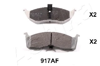 Brake Pad Set, disc brake (50-09-917)