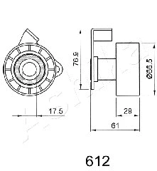 Tensioner, timing belt