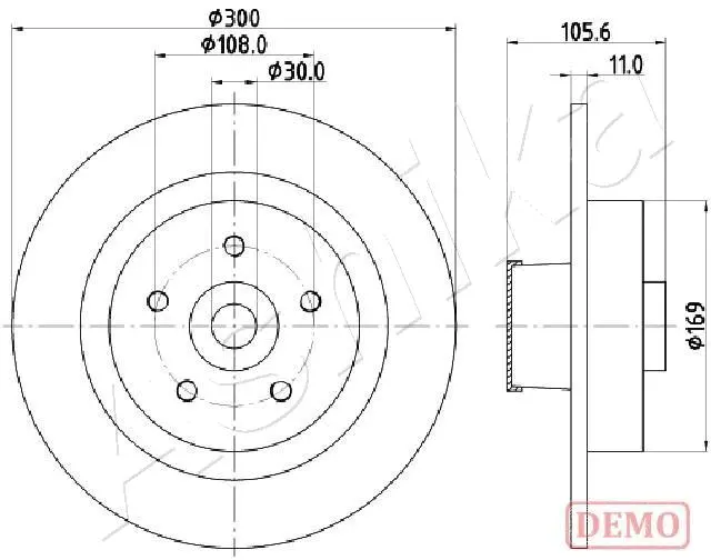 Brake Disc (61-00-0700C)