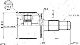 Joint Kit, drive shaft (62-05-578)